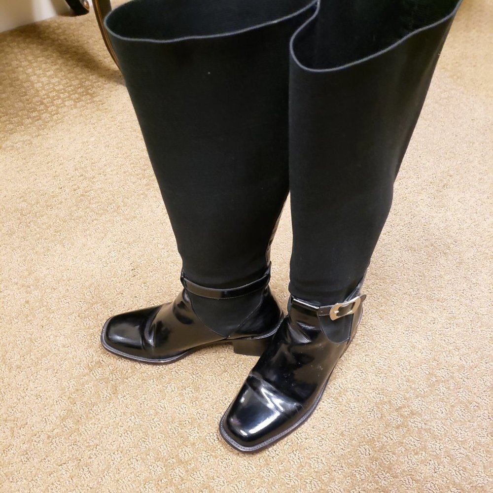 Riding Boots With Elastic/Stretch Upper, Leather Soles, Made in Brazil